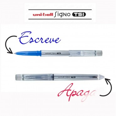 Caneta Uni Ball Apagável TSI Rosa