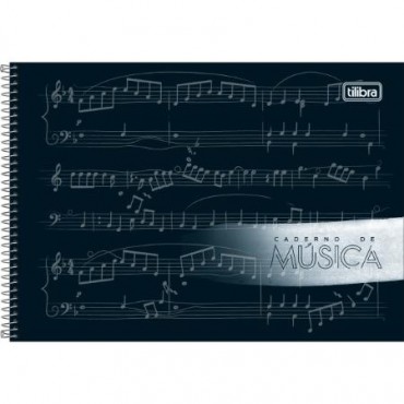 Caderno de Música Espiral Capa Dura P Tilibra 80 F Caderno de Música Espiral Capa Dura P Tilibra 80 F