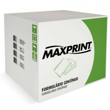 Formulário Contínuo 80 Colunas 1 Via Branco Maxprint C/2500F