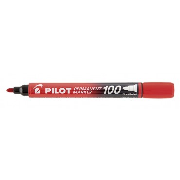 Marcador Pincel Atômico Permanente Pilot Marker 100 Vermelho Marcador Pincel Atômico Permanente Pilot Marker 100 Vermelho