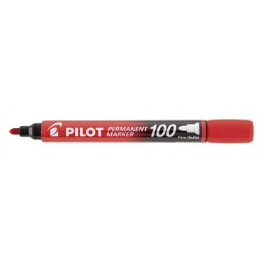 Marcador Pincel Permanente Atômico Pilot Marker 100 Vermelho