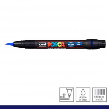 Caneta Posca Brush PCF-350 Azul