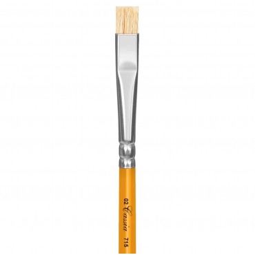 Pincel Chato Cabo Longo Nº 02