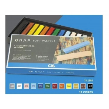Giz Pastel Seco Graf Soft Cis - C/12 Cores