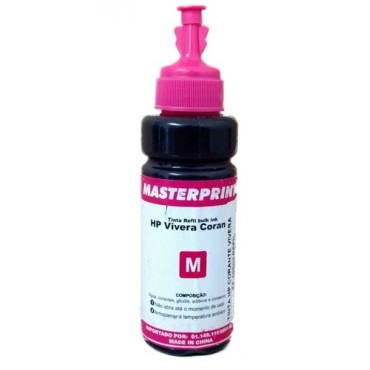 Refil de Tinta Bulk Ink HP Magenta 100 ml Masterprint