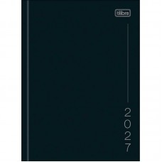 Agenda Tilibra Costurada Diaria Pepper Preta 2027