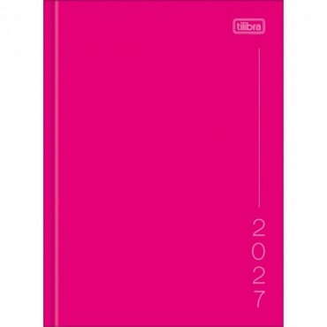 Agenda Tilibra Costurada Diaria Pepper Rosa 2027