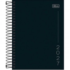 Agenda Tilibra Espiral Diaria Pepper Preta 2027