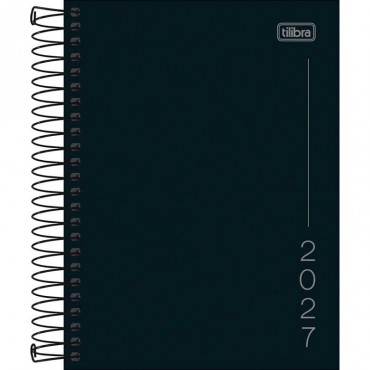 Agenda Tilibra Espiral Diaria Pepper Preta 2027 Agenda Tilibra Espiral Diaria Pepper Preta 2027