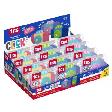 Apontador Tris c/ Borracha Rolo Tris Click