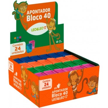 Apontador Com Deposito Plástico 4 cm Leonora 