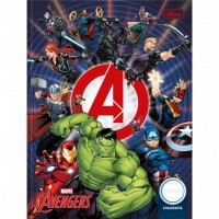 Caderno Caligrafia Avengers Brochura Capa Dura 40 folhas