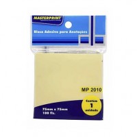 Bloco Adesivo 75x75 Amarelo C/100F MP2010