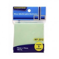 Bloco Adesivo 75x75 Verde C/100F MP2012
