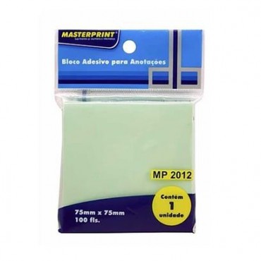 Bloco Adesivo 75x75 Verde C/100F MP2012 Bloco Adesivo 75x75 Verde C/100F MP2012