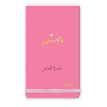 Bloco Anotações com Elástico Sweetly Gratitude Cadersil Bloco Anotações com Elástico Sweetly Gratitude Cadersil