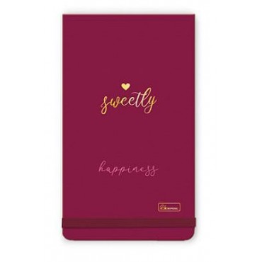 Bloco Anotações com Elástico Sweetly Happiness Cadersil Bloco Anotações com Elástico Sweetly Happiness Cadersil