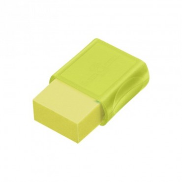 Borracha Faber Castell Fc Max Pequena Neon Amarelo 7024FLVN