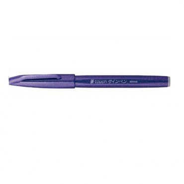 Caneta Marcador Pentel Sign Pen Brush Violeta SES15C-V