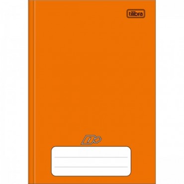 Caderno Brochura Capa Dura 1/4 48F D+ Laranja
