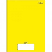 Caderno Brochura Capa Dura Universitário 96F D+ Amarelo