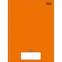 Caderno Brochura Capa Dura Universitário 48F D+ Laranja