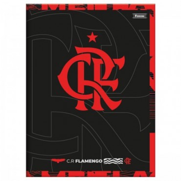 Caderno Brochura Capa Dura 1/4 80 Folhas Flamengo 1