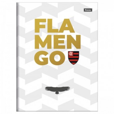 Caderno Brochura Capa Dura 1/4 80 Folhas Flamengo 2