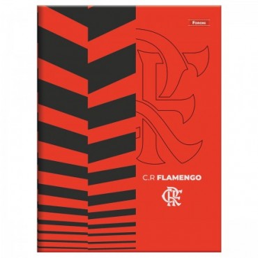 Caderno Brochura Capa Dura 1/4 80 Folhas Flamengo 3