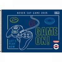 Caderno Desenho Espiral Capa Flexível Pepper 80F C