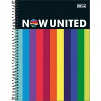 Caderno Universitário Capa Dura 16 Matérias 256 Folhas Now United C