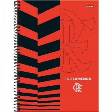 Caderno Universitário Capa Dura Flamengo 12 Matérias 1 192 folhas Foroni