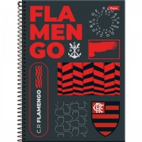 Caderno Universitário Capa Dura Flamengo 12 Matérias 2 192 folhas Foroni