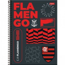 Caderno Universitário Capa Dura Flamengo 1 Matéria 2 80 folhas Foroni