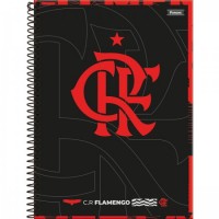 Caderno Universitário Capa Dura Flamengo 15 Matérias 4 240 folhas Foroni