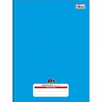 Caderno Brochura Universitário Capa Dura Quadriculado 7X7 MM D+ Azul 96 Folhas
