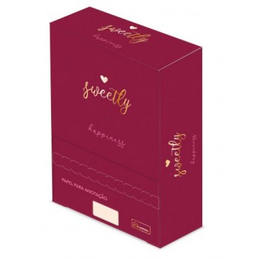 Bloco Anotações Caixa Sweetly  Happiness Cadersil Bloco Anotações Caixa Sweetly  Happiness Cadersil