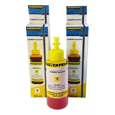 Refil de Tinta Bulk Ink Canon 100ml Yellow Masterprint