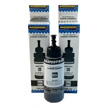 Refil de Tinta Bulk Ink Canon 100ml Black Masterprint Refil de Tinta Bulk Ink Canon 100ml Black Masterprint