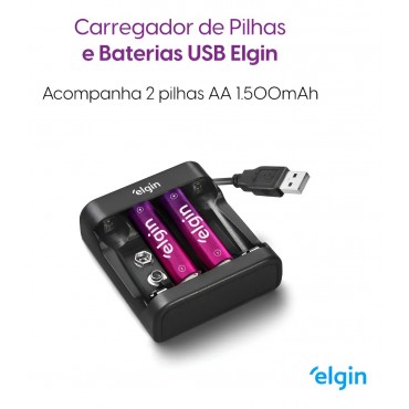 Carregador de Pilha Elgin