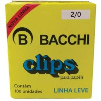 Clips Galvanizado 2/0 Bacchi c/ 100 unidades