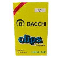 Clips Galvanizado 8/0 Bacchi c/ 25 unidades