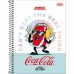 Caderneta Espiral Capa Dura 1/8 Coca Cola 80 Folhas