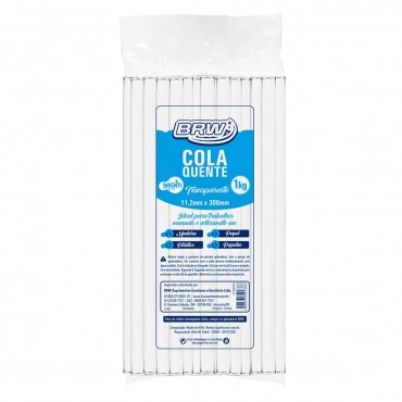 Bastão de Cola Quente Grossa 11mm x 30cm - 1kg