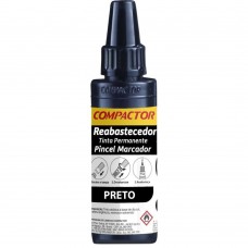 Reabastecedor Tinta Para Pincel Atomico Marcador Permanente Compactor Preto- 30ml