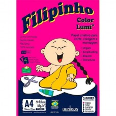 Papel Usapel Criativo Filipinho A4 5 Cores Lumi 85g 45 folhas Papel Usapel Criativo Filipinho A4 5 Cores Lumi 85g 45 folhas