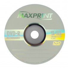Mídia DVD-R Gravável 4,7GB 120min S/Capa Maxprint