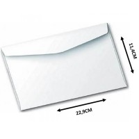 Envelope Oficio 114x229 Branco Liso