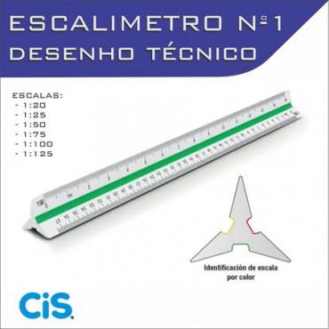 Escalimetro Triangular Cis  n°1 30 cm
