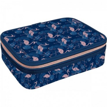 Estojo Box Academie Flamingo Tilibra